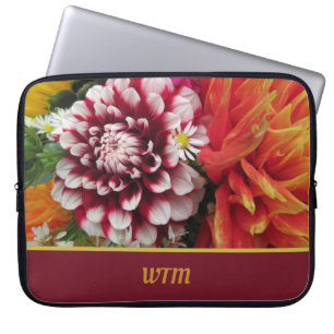 Capa Para Notebook Bolsa de laptop Dahlia Personalizada Negrito com I