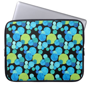 Capa Para Notebook bolsa de laptop de 15 polegadas, Padrão de luas az