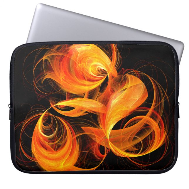 Capa Para Notebook Bolsa de laptop de Abstrato de Fireball (Frente)