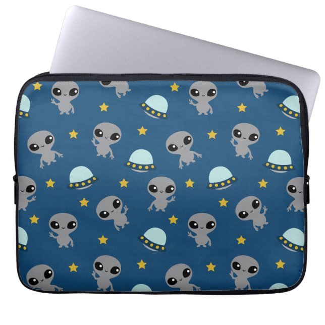 Capa Para Notebook Bolsa de laptop de aliens (Frente)