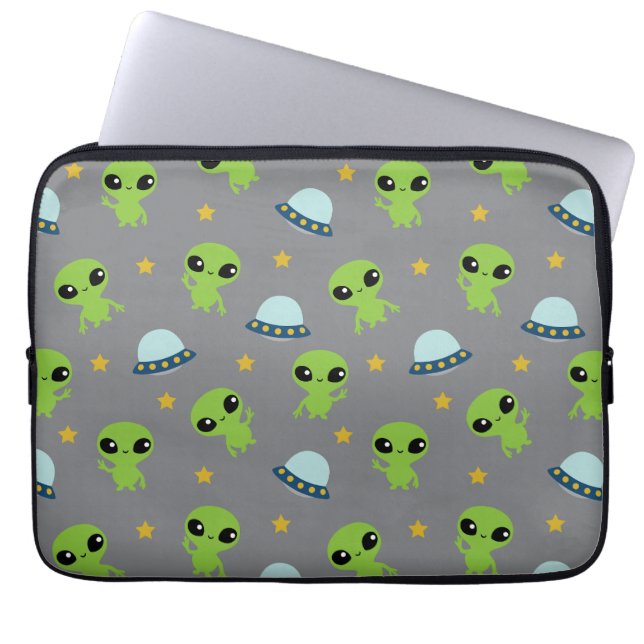 Capa Para Notebook Bolsa de laptop de aliens (Frente)