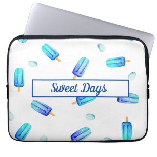 Capa Para Notebook Bolsa de laptop de Aniversário do Sorvete Bonito