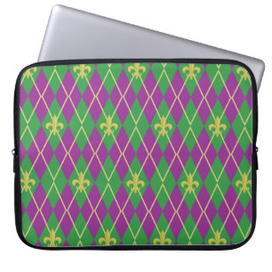 Capa Para Notebook Bolsa de laptop de Argyle do Carnaval