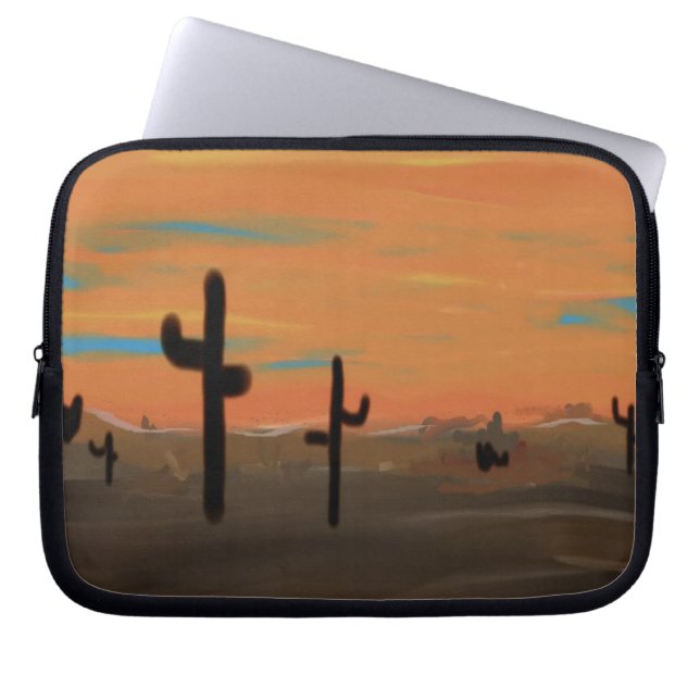 Capa Para Notebook Bolsa de laptop de Arte Cactos (Frente)