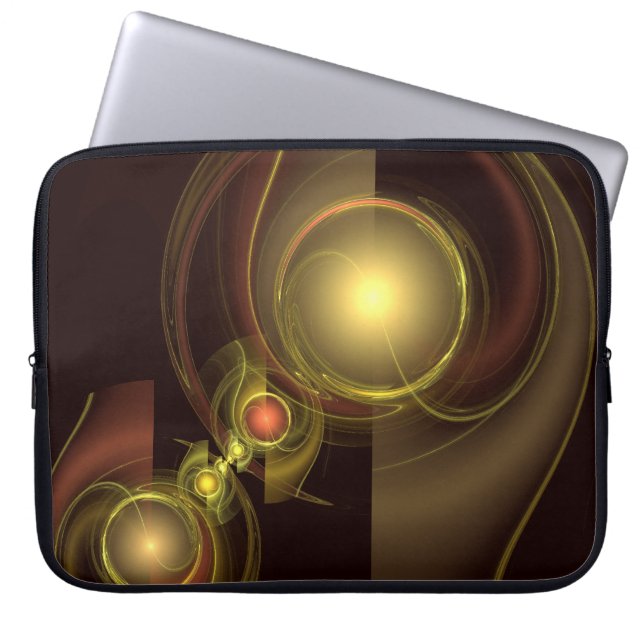 Capa Para Notebook Bolsa de laptop de arte de Abstrato de conexão ínt (Frente)