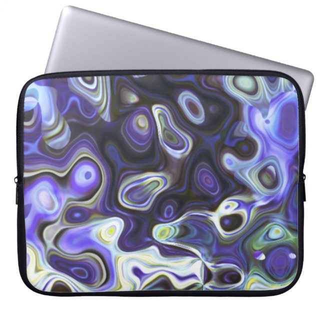 Capa Para Notebook Bolsa de laptop de Arte Puro Abstrato Amoba (Frente)