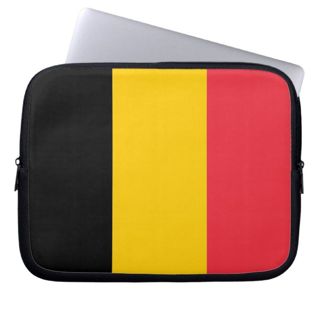Capa Para Notebook Bolsa de laptop de bandeira belga (Frente)