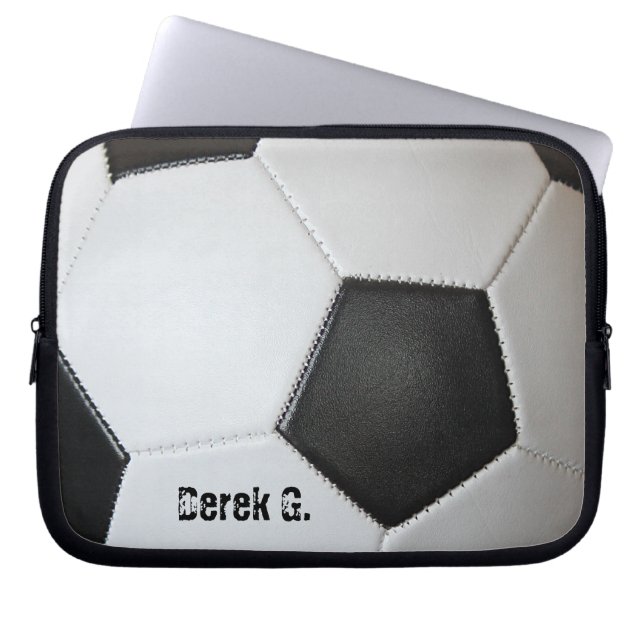 Capa Para Notebook Bolsa de laptop de bola de futebol (Frente)