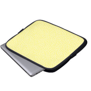 Capa Para Notebook bolsa de laptop de bolinhas amarelo-claro