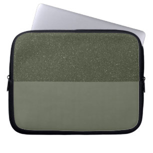 Capa Para Notebook Bolsa de laptop de brilho verde de Moss personaliz