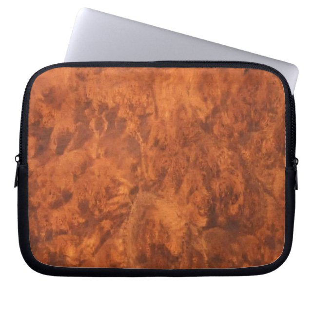 Capa Para Notebook Bolsa de laptop de Burl da Noz Circassiana (Frente)