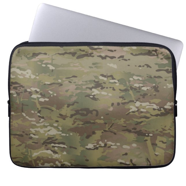 Capa Para Notebook Bolsa de laptop de camuflagem Multicam (Frente)