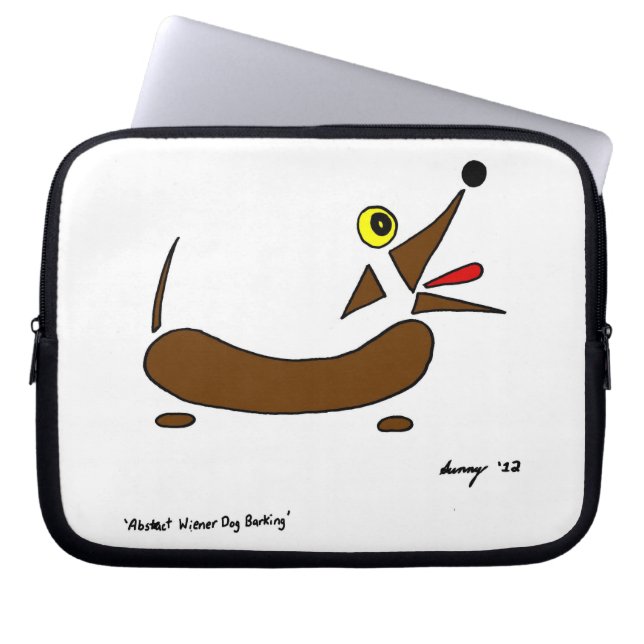 Capa Para Notebook Bolsa de laptop de Canino abstrato (Frente)