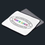 Capa Para Notebook Bolsa de laptop de carimbo da empresa de logotipo<br><div class="desc">Bolsa de laptop com Carimbo de Empresa de Logotipo de Negócio Personalizado - Site Personalizado - Presente de Carimbo Personalizável de Promocional de Texto - Adicione o Logotipo - Imagem / Nome - Empresa / Site - Informações - Redimensionar e mover ou remover e adicionar elementos / texto com ferramenta...</div>