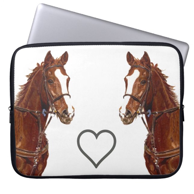 Capa Para Notebook Bolsa de laptop de Cavalos Profundos (Frente)