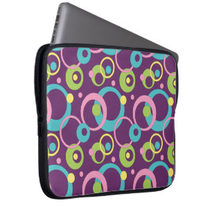 Capa Para Notebook Bolsa de laptop de Círculos Puros Funky