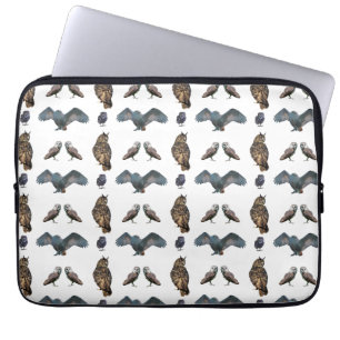 Capa Para Notebook Bolsa de laptop de coruja francesa (escolha a cor)