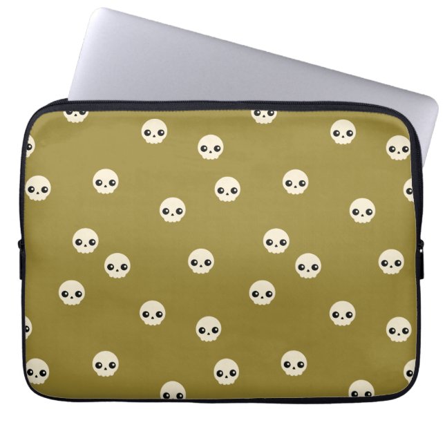Capa Para Notebook Bolsa de laptop de crânios bonitos (Frente)