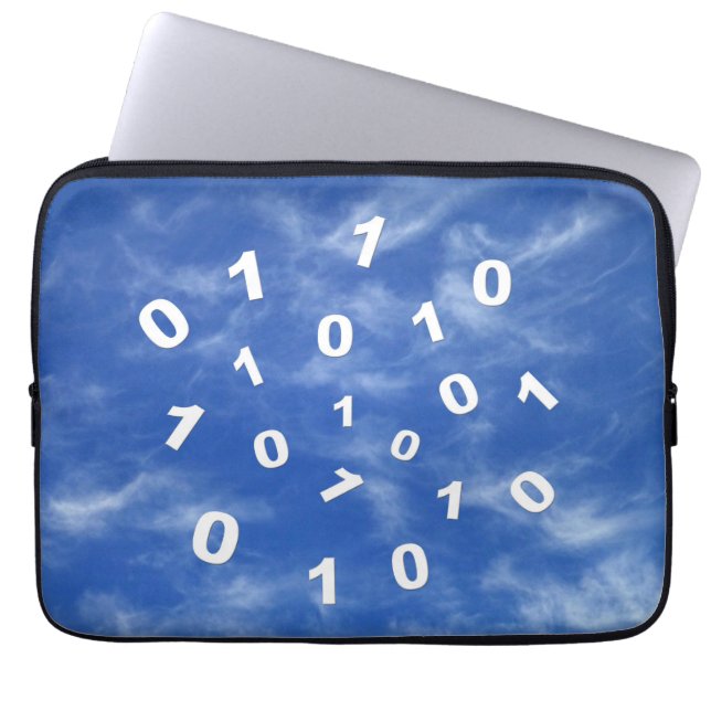 Capa Para Notebook Bolsa de laptop de Dados de Computação em Nuvem (Frente)