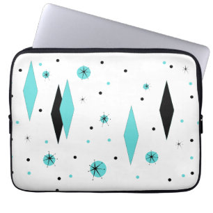 Capa Para Notebook Bolsa de laptop de Diamante e Starburst de Turquoi