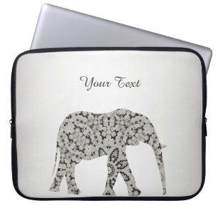 Capa Para Notebook Bolsa de laptop de elefante decorativo