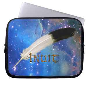 Capa Para Notebook BOLSA DE LAPTOP de Espaço de Nação e Folha INUIT