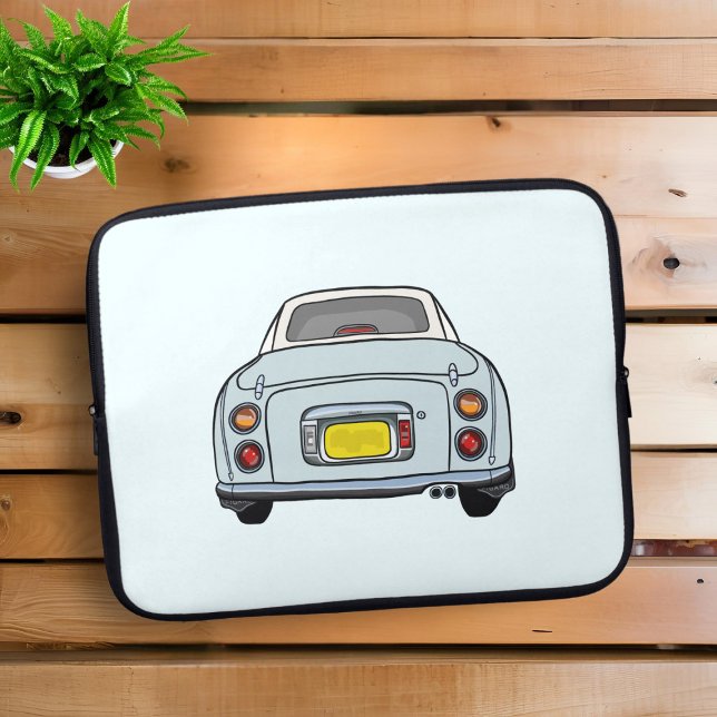 Capa Para Notebook Bolsa de laptop de Figuras de Aqua Figaro Pálido (Cute pale aqua figaro laptop sleeve just for you)