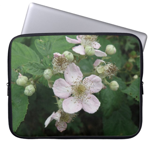 Capa Para Notebook Bolsa de laptop de Flores de Blackberry (Frente)