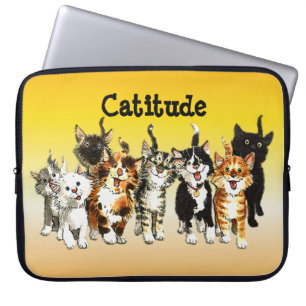 Capa Para Notebook Bolsa de laptop de Gatinhos Gatinhos Gelados