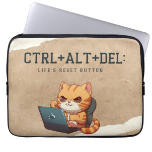 Capa Para Notebook Bolsa de laptop de gatos de trabalho elegante