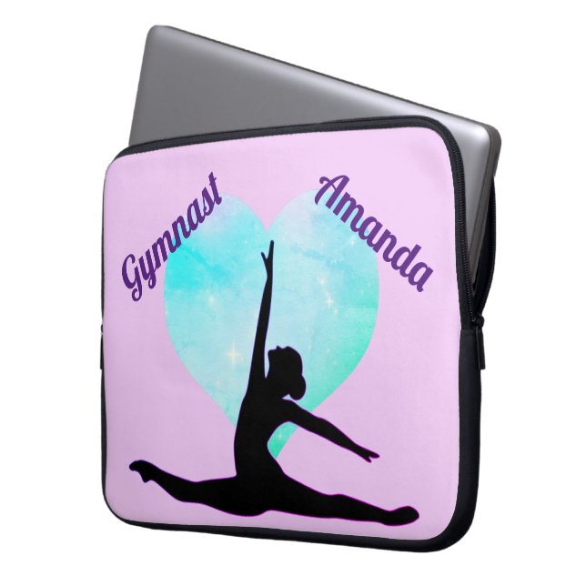 Capa Para Notebook Bolsa de laptop de ginástica feminina personalizad (Frente Esquerda)