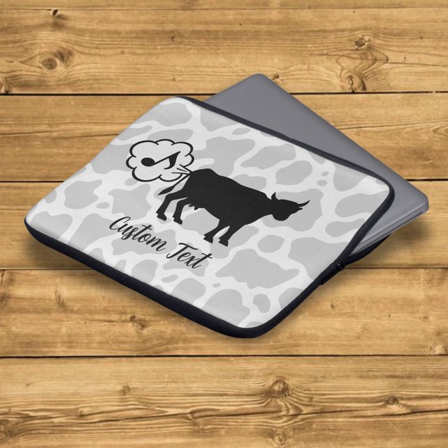 Capa Para Notebook Bolsa de laptop De Ícone De Metano De Vaca (Criador carregado)
