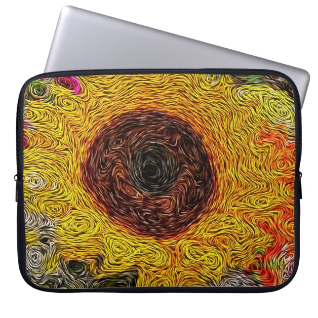 Capa Para Notebook Bolsa de laptop de Impressões de Girassol (Frente)