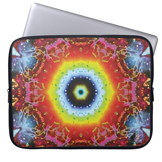 Capa Para Notebook Bolsa de laptop de Kaleidoscópio (Frente)