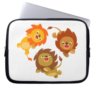 Capa Para Notebook Bolsa de laptop de Leões de Cartoon sem Peso