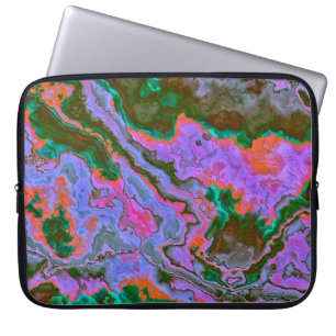 Capa Para Notebook Bolsa de laptop de mármore azedo