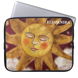 Capa Para Notebook Bolsa de laptop de Marrom Sunset - Design personal