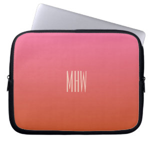 Capa Para Notebook Bolsa de laptop de monograma personalizado de grad