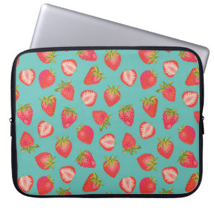 Capa Para Notebook Bolsa de laptop de Morango Verde/Vermelho
