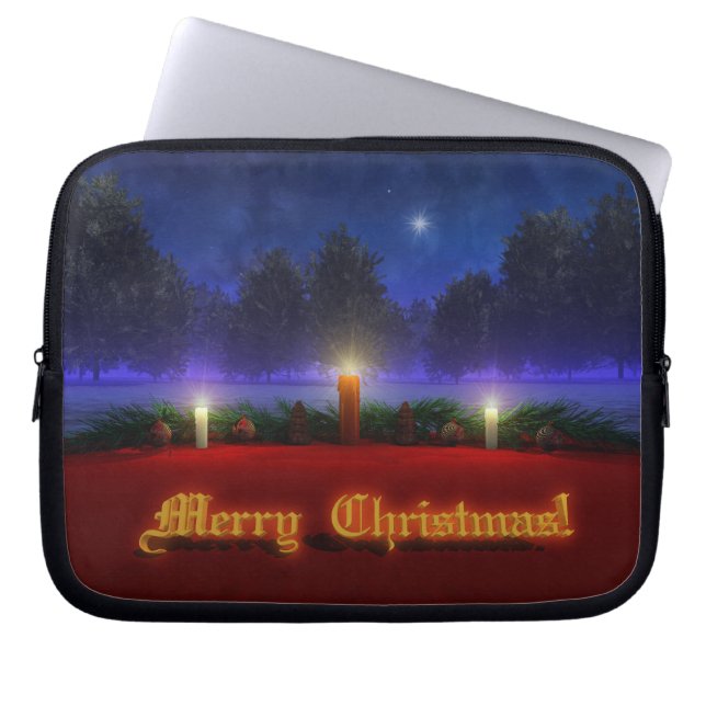 Capa Para Notebook Bolsa de laptop de Natal das Visões Brigher (Frente)