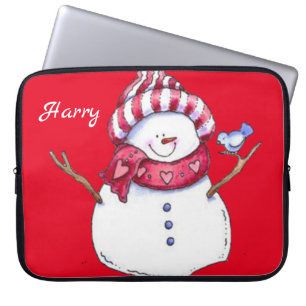 Capa Para Notebook Bolsa de laptop de Natal Neoprene de 15 polegadas,