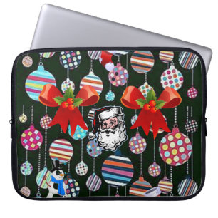 Capa Para Notebook Bolsa de laptop de Natal Neoprene de 15 polegadas,