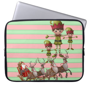 Capa Para Notebook Bolsa de laptop de Natal Neoprene de 15 polegadas,