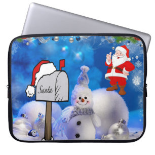 Capa Para Notebook Bolsa de laptop de Natal Neoprene de 15 polegadas,