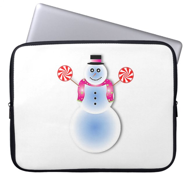Capa Para Notebook Bolsa de laptop de Natal Neoprene de 15 polegadas, (Frente)
