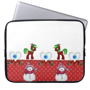 Capa Para Notebook Bolsa de laptop de Natal Neoprene de 15 polegadas,