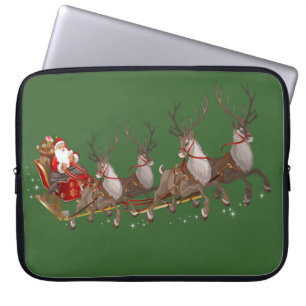Capa Para Notebook Bolsa de laptop de Natal Neoprene de 15 polegadas,