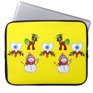 Capa Para Notebook Bolsa de laptop de Natal Neoprene de 15 polegadas,