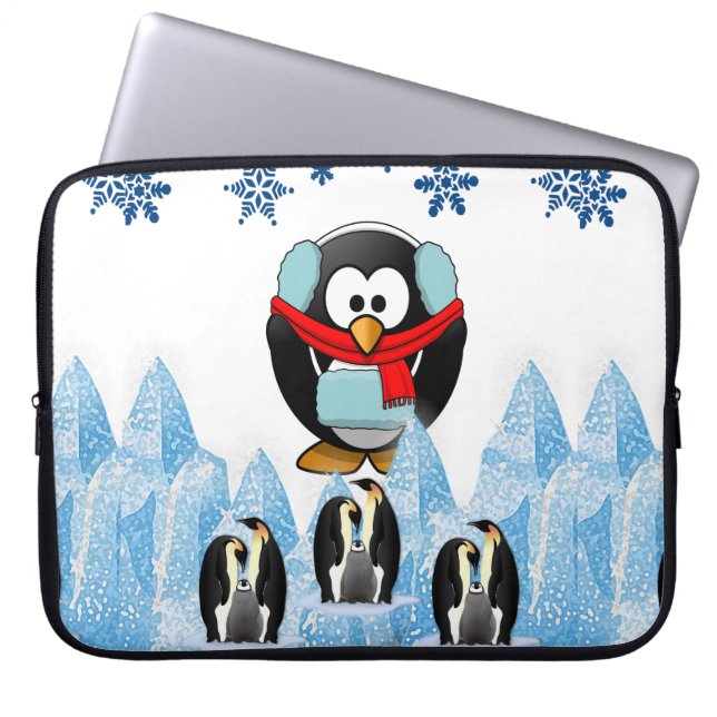 Capa Para Notebook Bolsa de laptop de Natal Neoprene de 15 polegadas, (Frente)