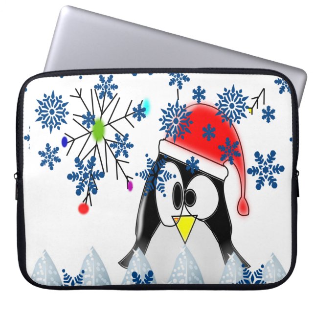 Capa Para Notebook Bolsa de laptop de Natal Neoprene de 15 polegadas, (Frente)